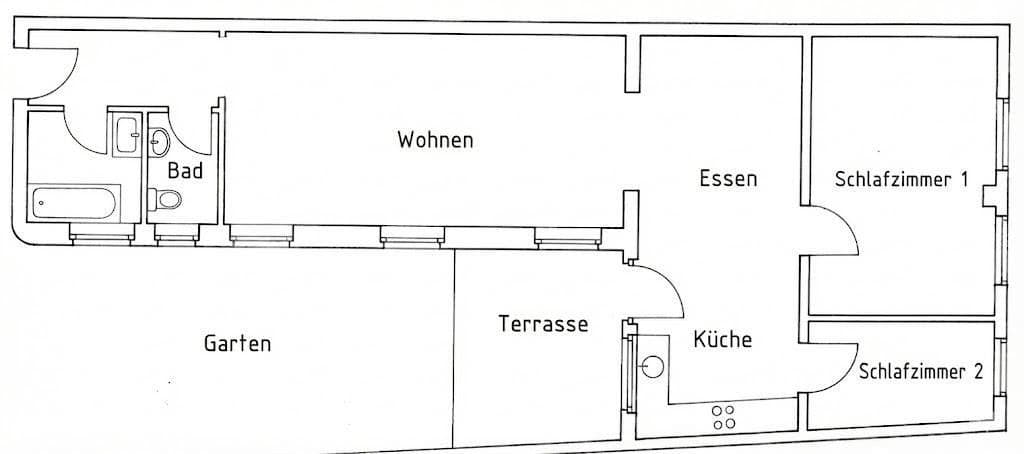2 bedroom with open-plan kitchen flat to rent, 87 m², Kornstr., Krefeld, North Rhine-Westphalia 2 bedroom with open-plan kitchen flat to rent, 87 m², Kornstr., Krefeld, North Rhine-Westphalia