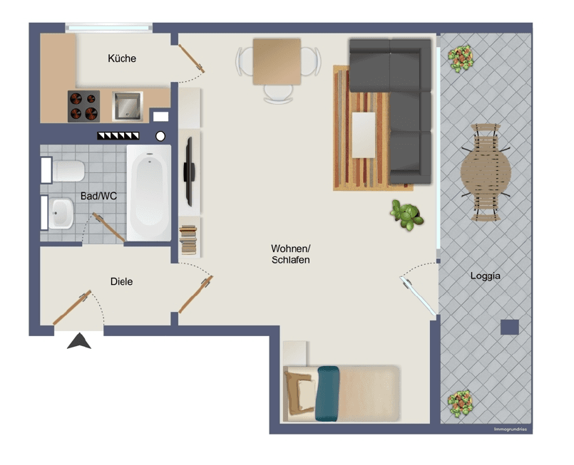 Studio flat to rent, 43 m², Sonnenhofstrasse 6, Königstein im Taunus, Hesse Studio flat to rent, 43 m², Sonnenhofstrasse 6, Königstein im Taunus, Hesse
