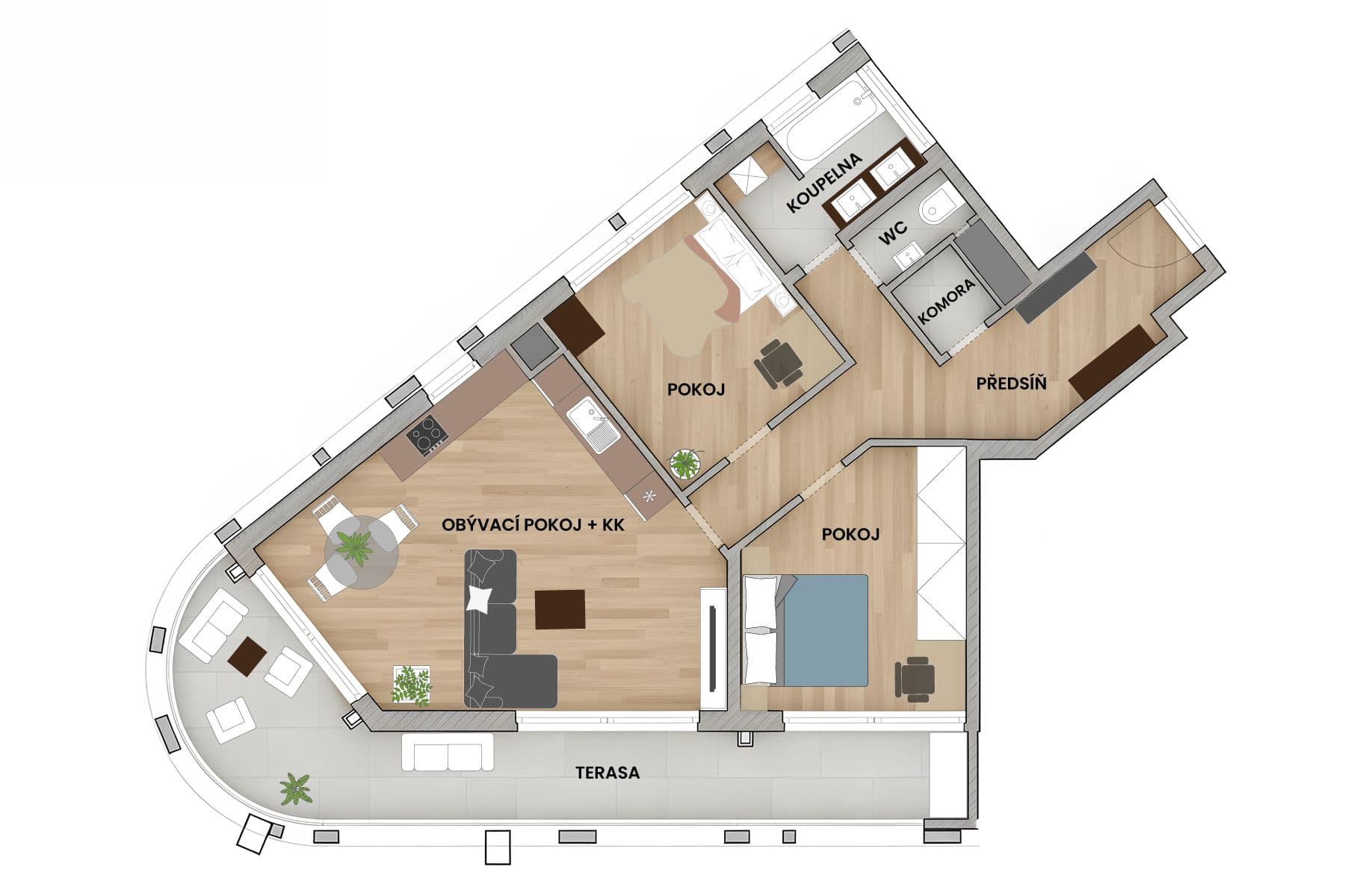 2 bedroom with open-plan kitchen flat for sale, 112 m², Kurta Konráda, Prague, Prague 2 bedroom with open-plan kitchen flat for sale, 112 m², Kurta Konráda, Prague, Prague