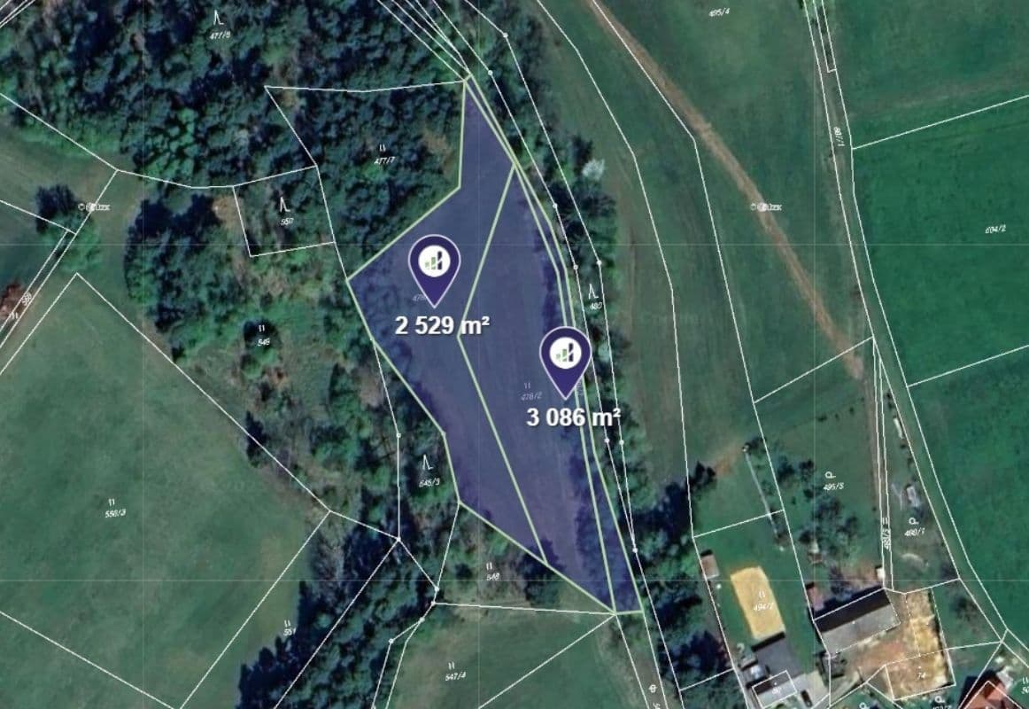 plot for sale, 5,615 m², Český Dub, Liberecký Region plot for sale, 5,615 m², Český Dub, Liberecký Region