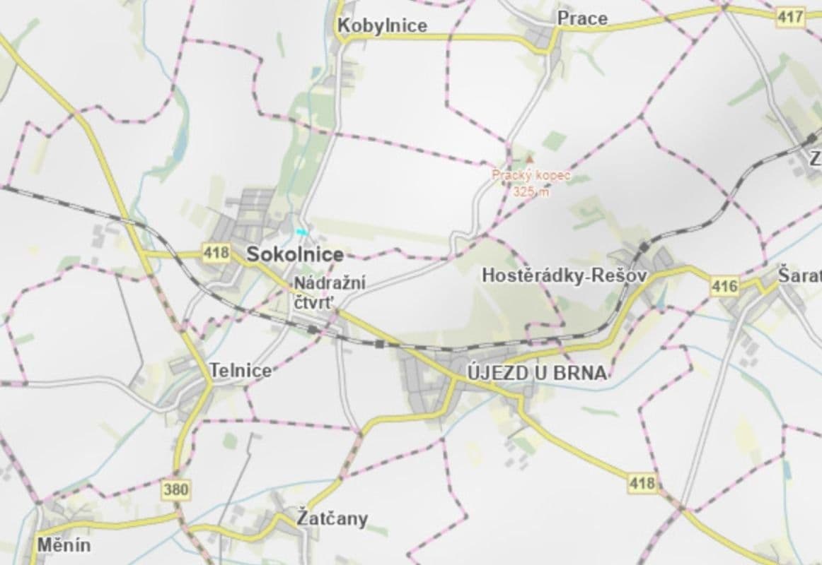 plot for sale, 3,736 m², Sokolnice, Jihomoravský Region plot for sale, 3,736 m², Sokolnice, Jihomoravský Region