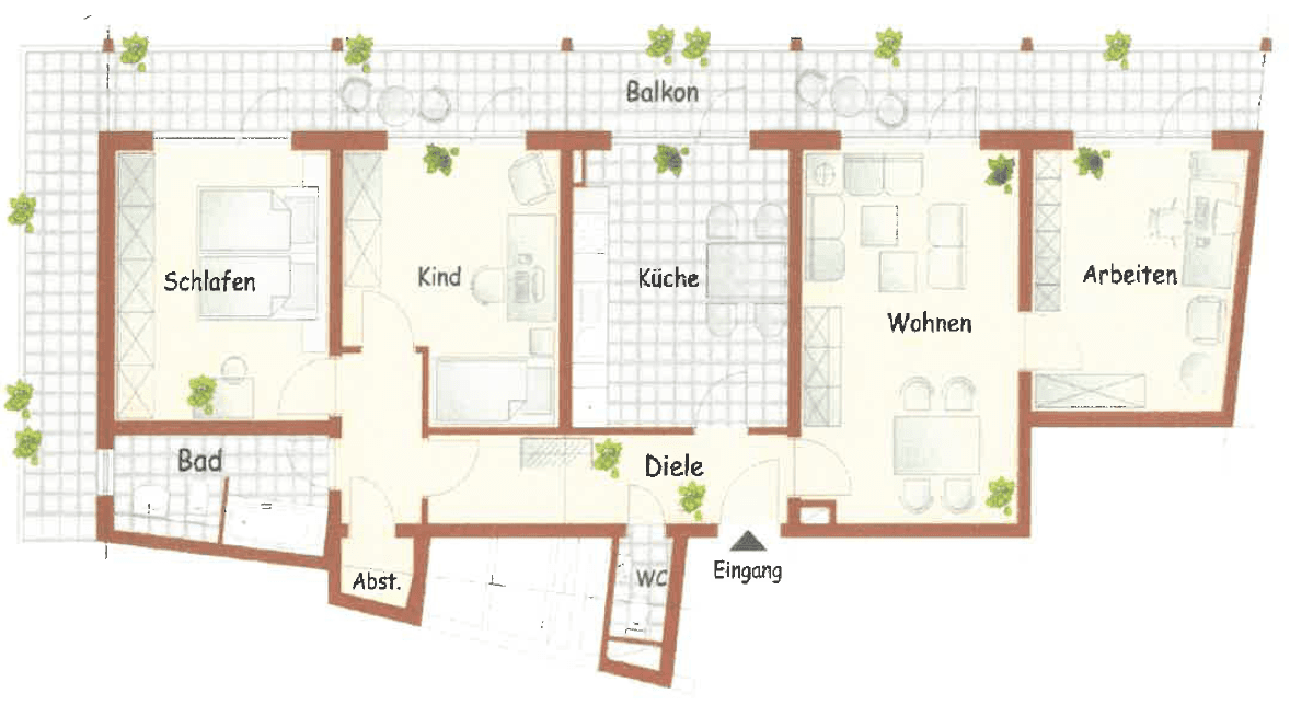 4 bedroom flat to rent, 107 m², Froschlache 19, Ludwigshafen-Friesenheim, Rhineland-Palatinate 4 bedroom flat to rent, 107 m², Froschlache 19, Ludwigshafen-Friesenheim, Rhineland-Palatinate