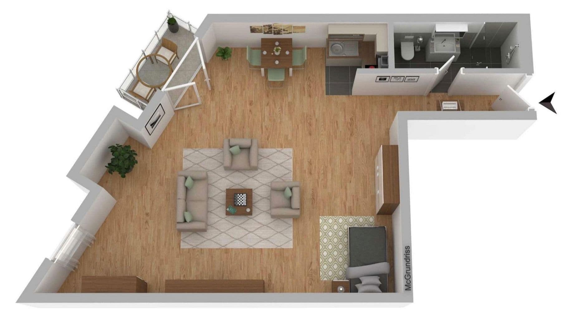 1 bedroom flat to rent, 42 m², Barleben, Saxony-Anhalt 1 bedroom flat to rent, 42 m², Barleben, Saxony-Anhalt