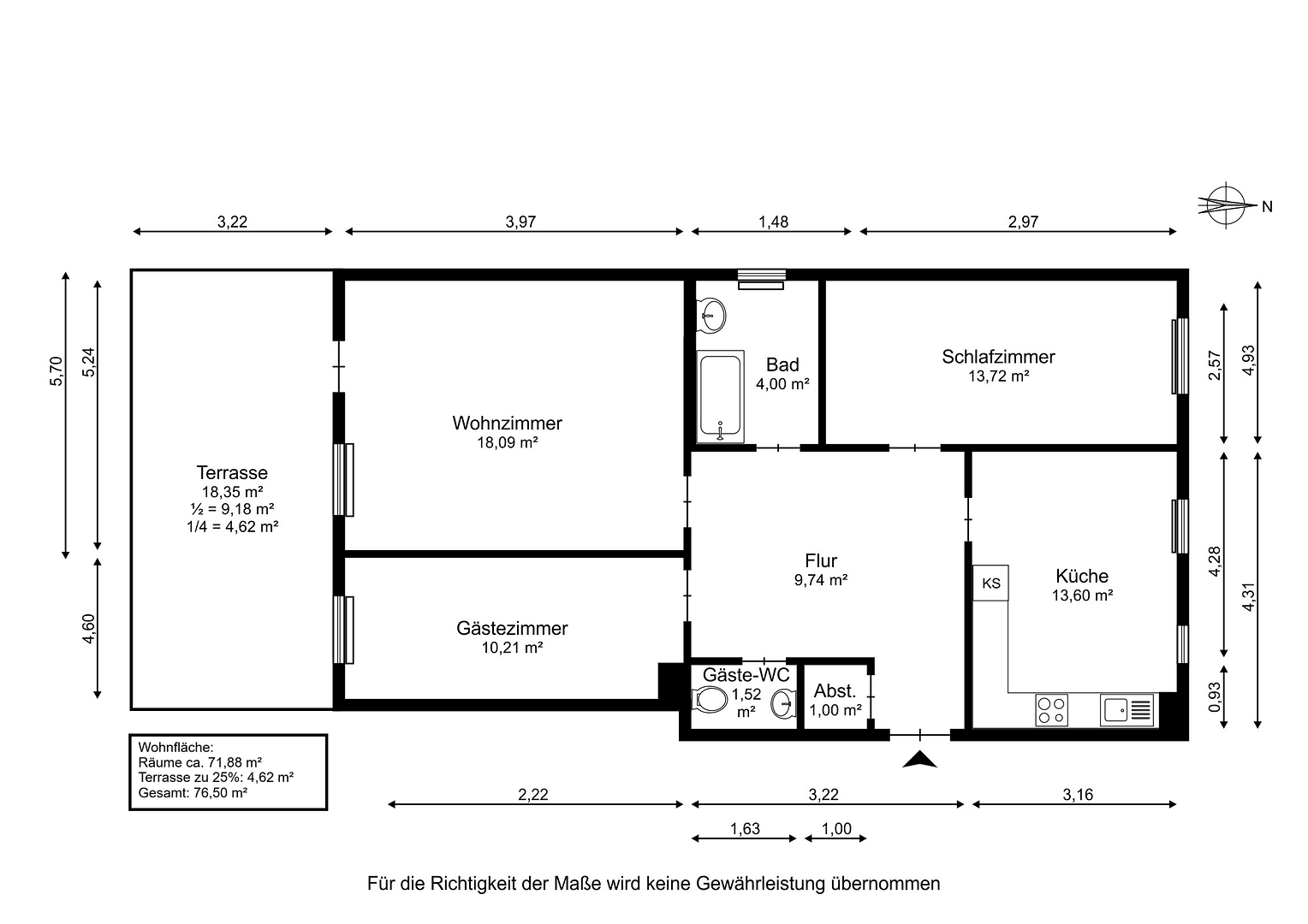 2 bedroom with open-plan kitchen flat for sale, 77 m², Treptower Strassse 92, Hamburg, Hamburg 2 bedroom with open-plan kitchen flat for sale, 77 m², Treptower Strassse 92, Hamburg, Hamburg