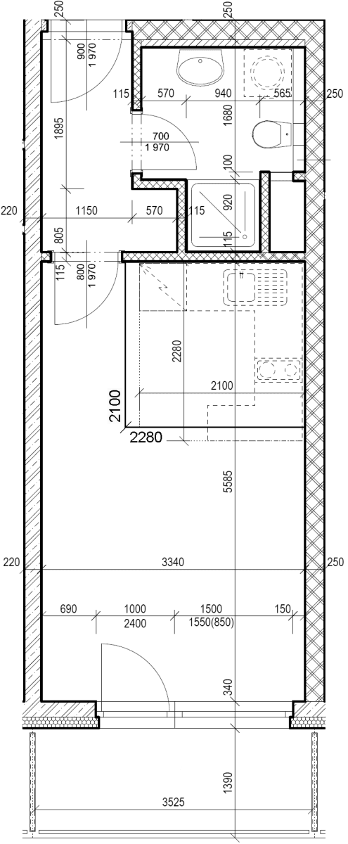Studio flat for sale, 29 m², Hornoměcholupská, Prague, Prague Studio flat for sale, 29 m², Hornoměcholupská, Prague, Prague