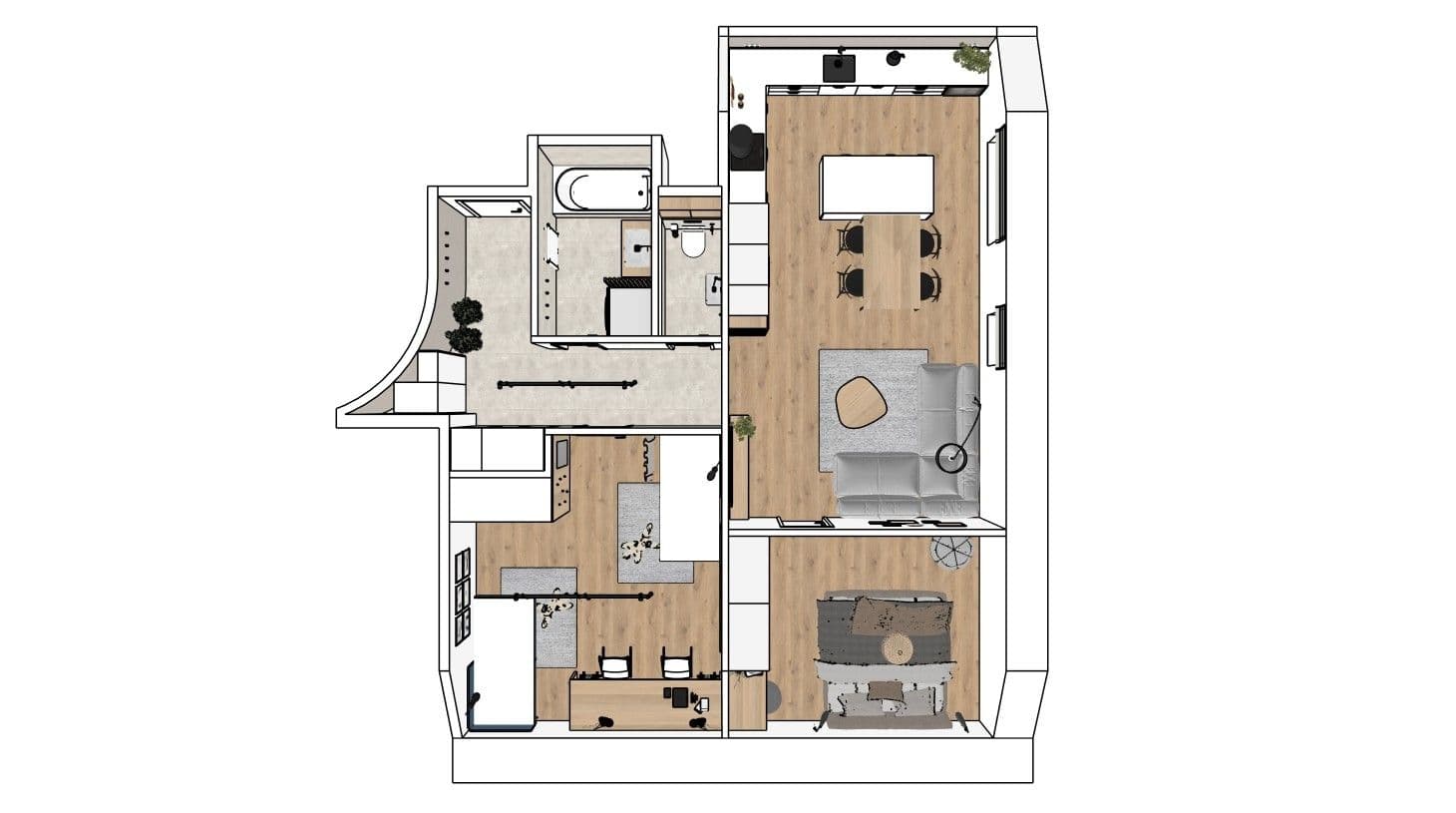2 bedroom with open-plan kitchen flat for sale, 77 m², třída Komenského, Kyjov, Jihomoravský Region 2 bedroom with open-plan kitchen flat for sale, 77 m², třída Komenského, Kyjov, Jihomoravský Region