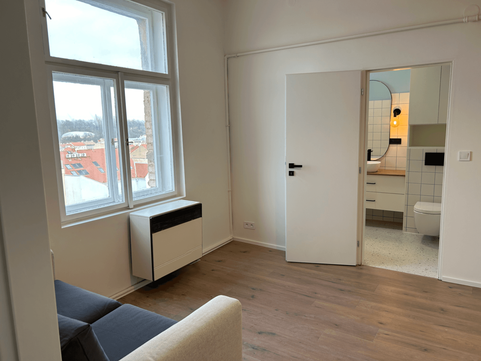 1 bedroom with open-plan kitchen flat to rent, 40 m², Seifertova, Prague, Prague 1 bedroom with open-plan kitchen flat to rent, 40 m², Seifertova, Prague, Prague