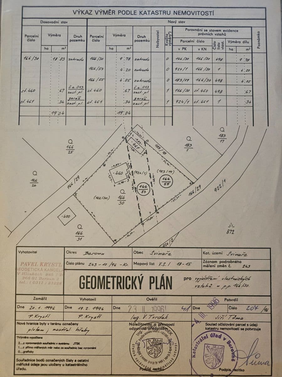 plot for sale, 1,904 m², Svinaře, Středočeský Region plot for sale, 1,904 m², Svinaře, Středočeský Region