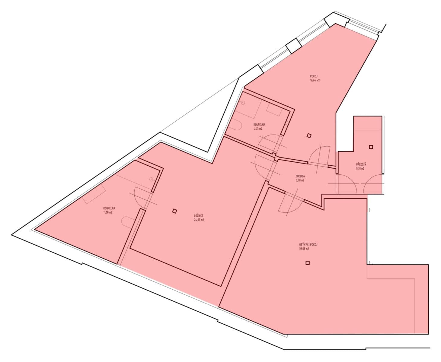 2 bedroom with open-plan kitchen flat to rent, 80 m², Na Hrázi, Prague, Prague 2 bedroom with open-plan kitchen flat to rent, 80 m², Na Hrázi, Prague, Prague