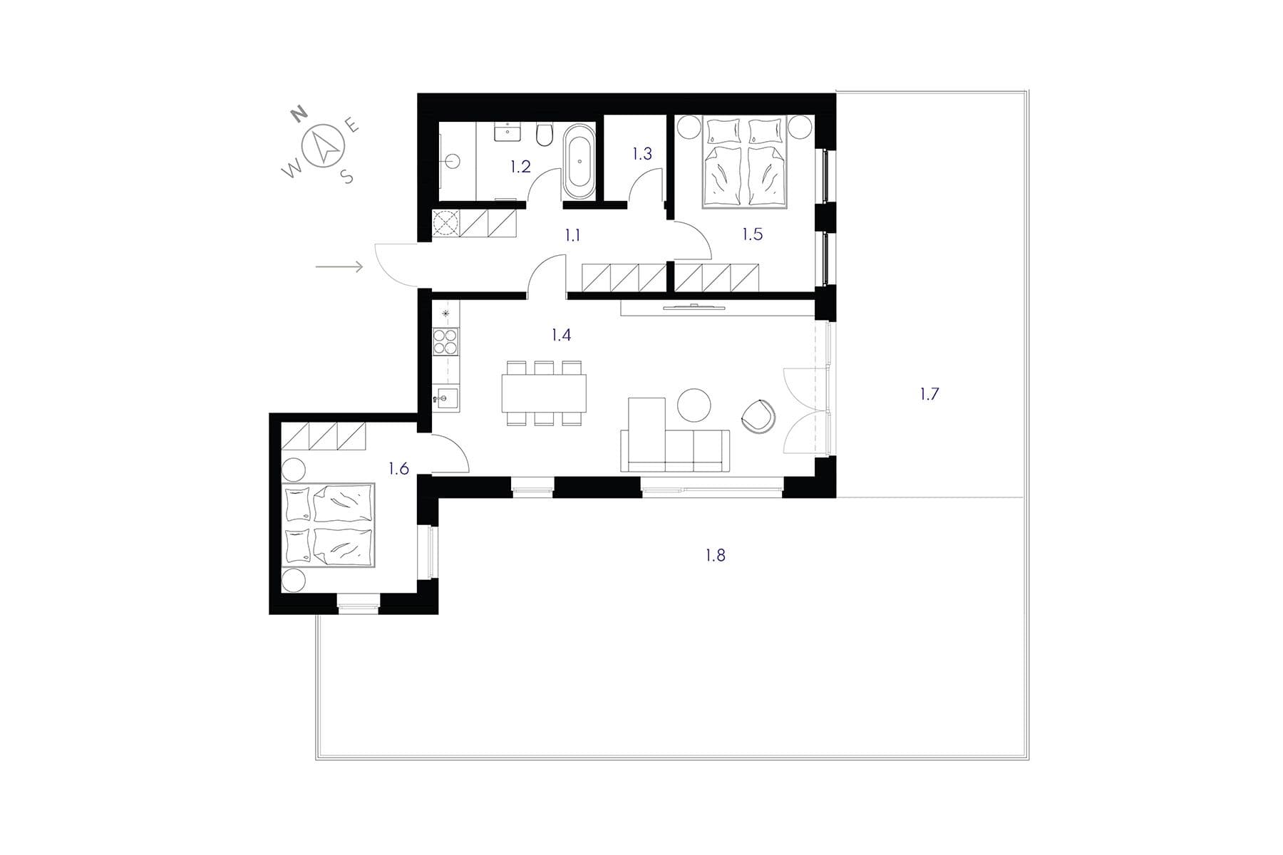 2 bedroom with open-plan kitchen flat for sale, 74 m², Jablonec nad Jizerou, Liberecký Region 2 bedroom with open-plan kitchen flat for sale, 74 m², Jablonec nad Jizerou, Liberecký Region