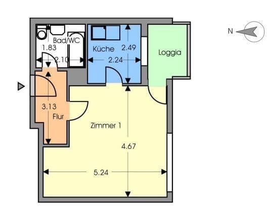 1 bedroom flat to rent, 37 m², Berlepschstraße, Berlin, Berlin 1 bedroom flat to rent, 37 m², Berlepschstraße, Berlin, Berlin