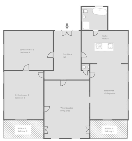 4 bedroom flat to rent, 208 m², Bahnhofstr. 98, Brannenburg, Bavaria 4 bedroom flat to rent, 208 m², Bahnhofstr. 98, Brannenburg, Bavaria