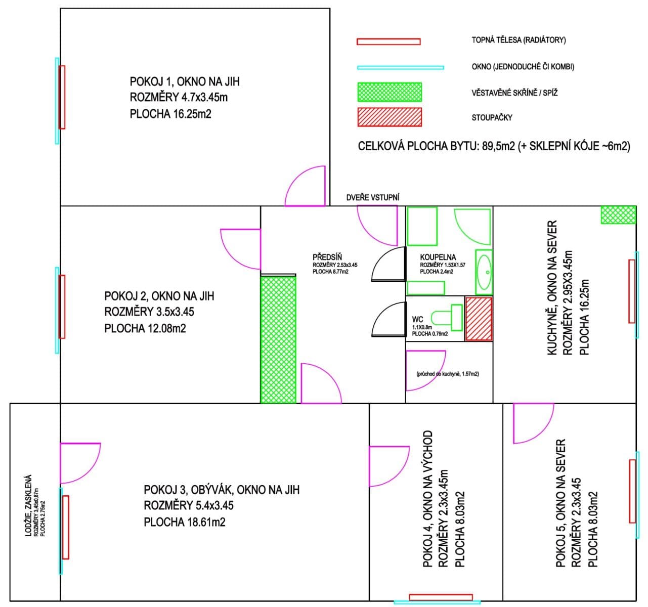 5 bedroom flat for sale, 89 m², Arnošta z Pardubic, Pardubice, Pardubický Region 5 bedroom flat for sale, 89 m², Arnošta z Pardubic, Pardubice, Pardubický Region
