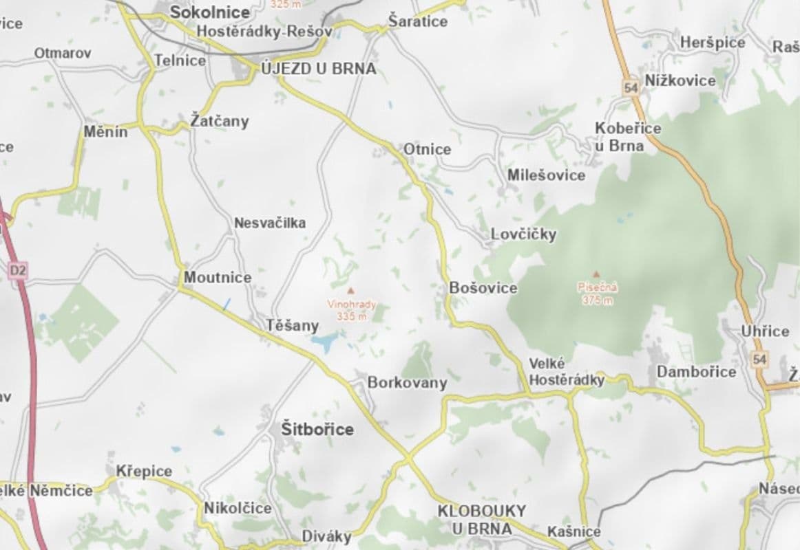 plot for sale, 5,972 m², Těšany, Jihomoravský Region plot for sale, 5,972 m², Těšany, Jihomoravský Region