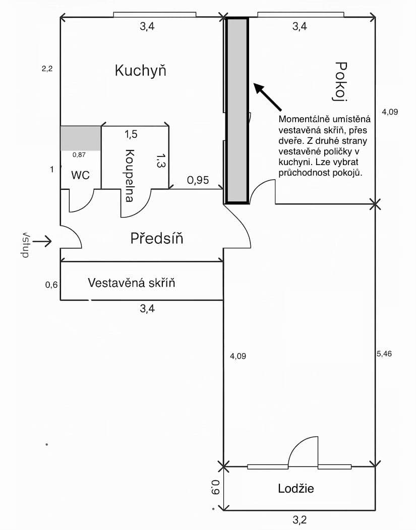 2 bedroom flat for sale, 53 m², Antala Staška, Prague, Prague 2 bedroom flat for sale, 53 m², Antala Staška, Prague, Prague
