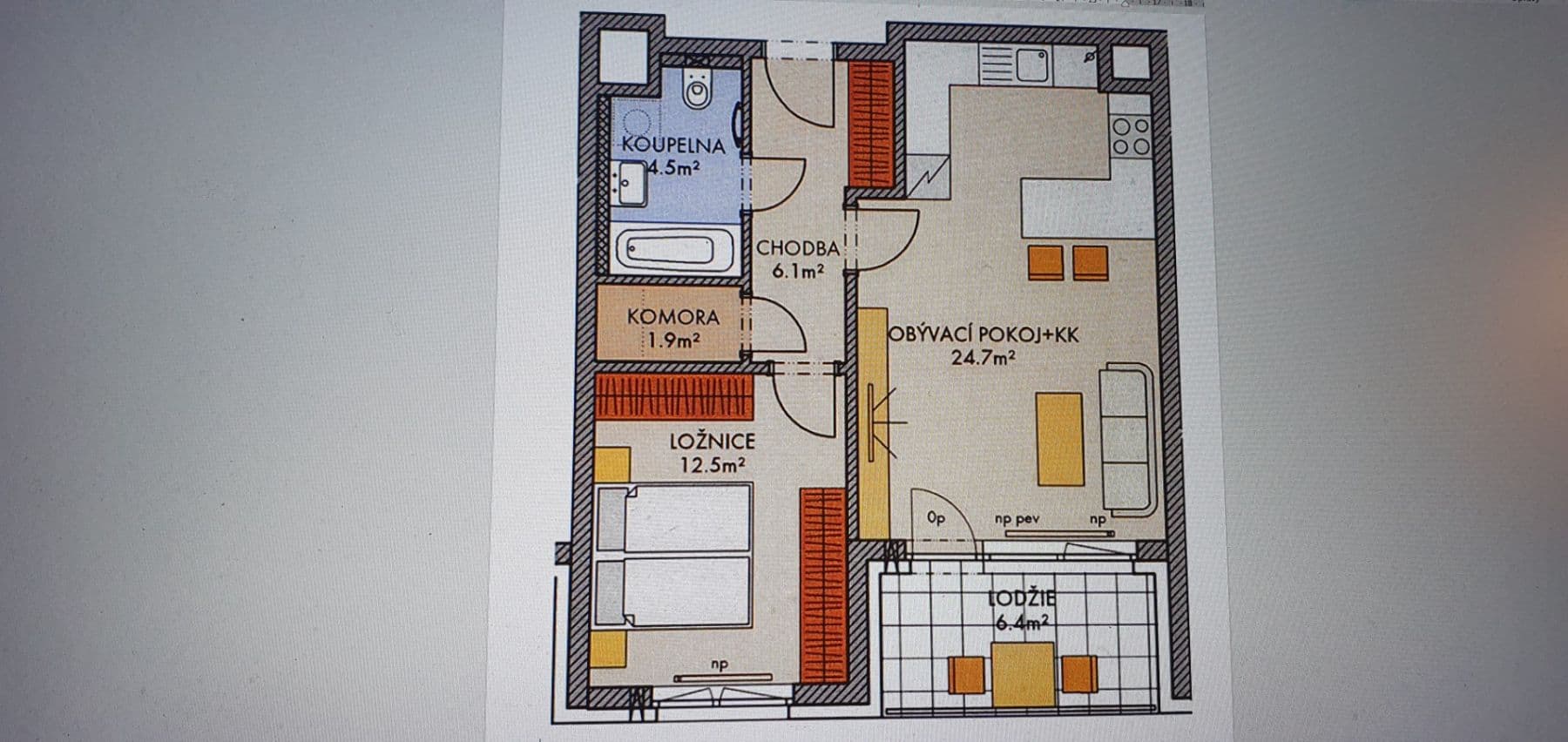 1 bedroom with open-plan kitchen flat to rent, 60 m², Stočesova, Prague, Prague 1 bedroom with open-plan kitchen flat to rent, 60 m², Stočesova, Prague, Prague