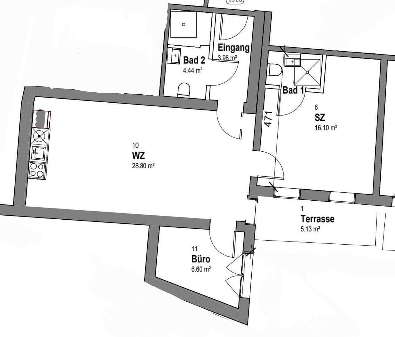 3 bedroom flat to rent, 67 m², Schmidtstraße 8, Rüdesheim am Rhein, Hesse 3 bedroom flat to rent, 67 m², Schmidtstraße 8, Rüdesheim am Rhein, Hesse