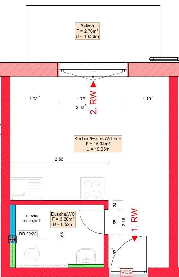 1 bedroom flat to rent, 23 m², Senefelderstr. 1, Augsburg, Bavaria 1 bedroom flat to rent, 23 m², Senefelderstr. 1, Augsburg, Bavaria