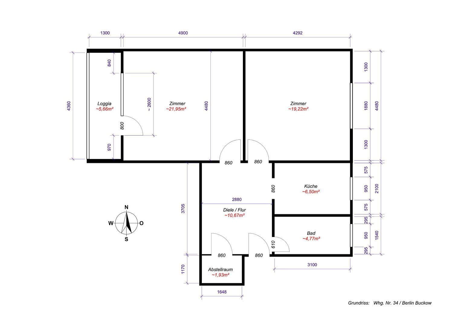 2 bedroom flat to rent, 68 m², Berlin, Berlin 2 bedroom flat to rent, 68 m², Berlin, Berlin
