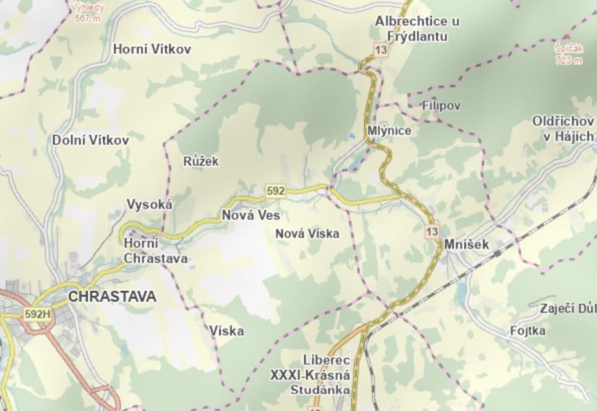 plot for sale, 4,279 m², Nová Ves, Liberecký Region plot for sale, 4,279 m², Nová Ves, Liberecký Region