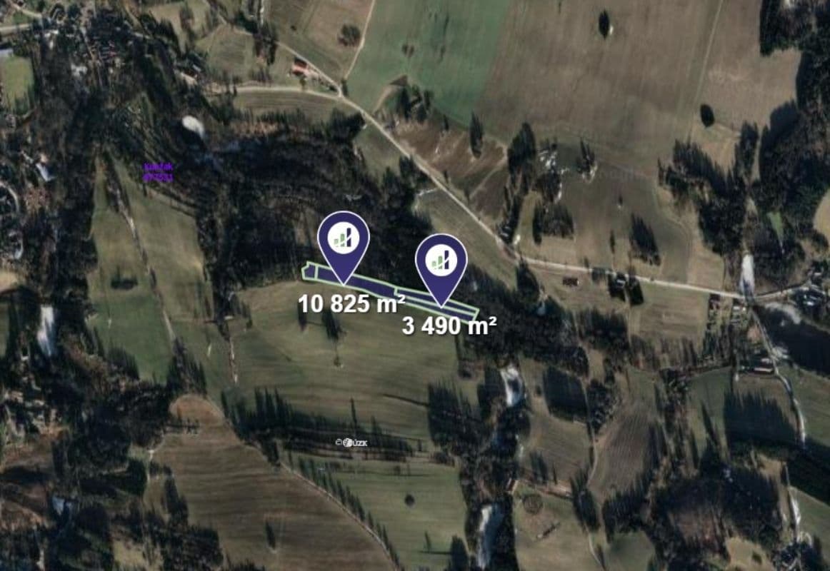 plot for sale, 14,315 m², Kunžak, Jihočeský Region plot for sale, 14,315 m², Kunžak, Jihočeský Region