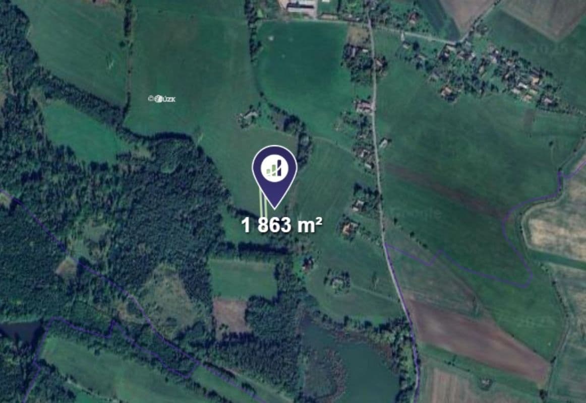 plot for sale, 1,863 m², Lanžov, Královéhradecký Region plot for sale, 1,863 m², Lanžov, Královéhradecký Region