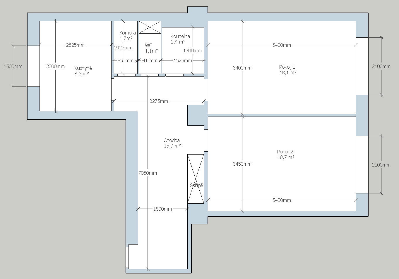 2 bedroom flat to rent, 67 m², Nučická, Prague, Prague 2 bedroom flat to rent, 67 m², Nučická, Prague, Prague