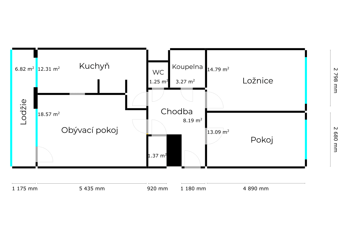 3 bedroom flat for sale, 74 m², Trnková, Prague, Prague 3 bedroom flat for sale, 74 m², Trnková, Prague, Prague