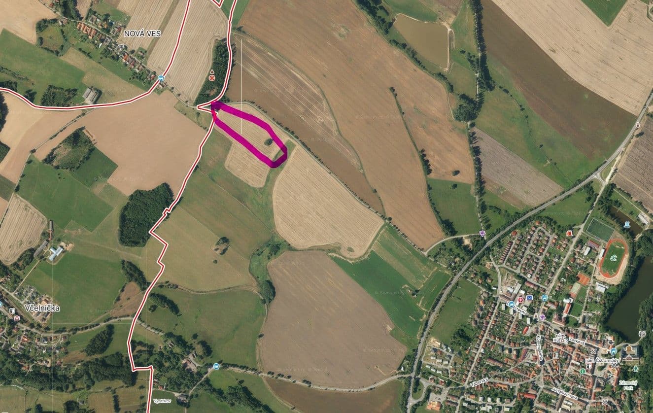 plot for sale, 7,300 m², Kamenice nad Lipou, Vysočina Region plot for sale, 7,300 m², Kamenice nad Lipou, Vysočina Region