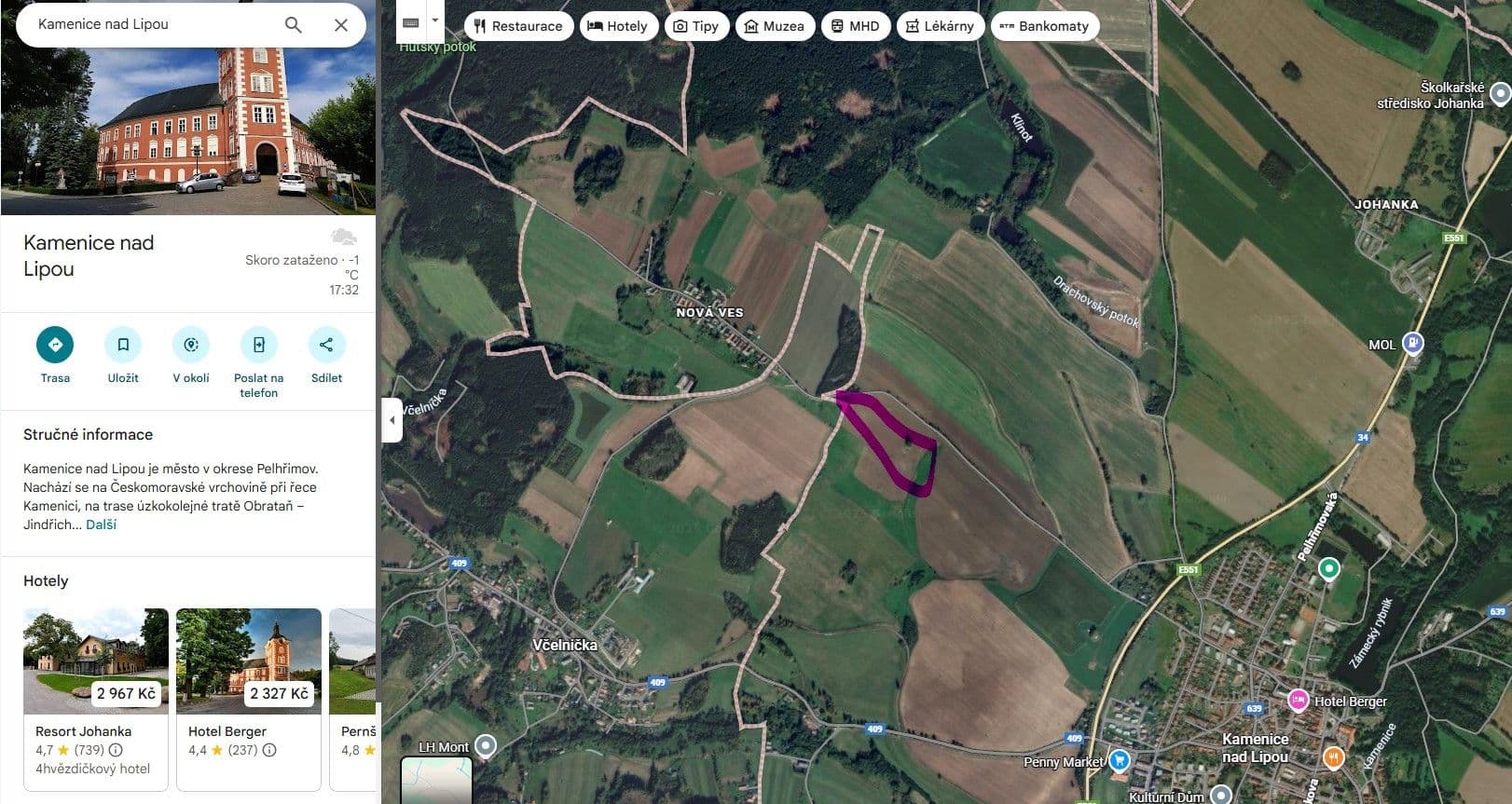 plot for sale, 7,300 m², Kamenice nad Lipou, Vysočina Region plot for sale, 7,300 m², Kamenice nad Lipou, Vysočina Region