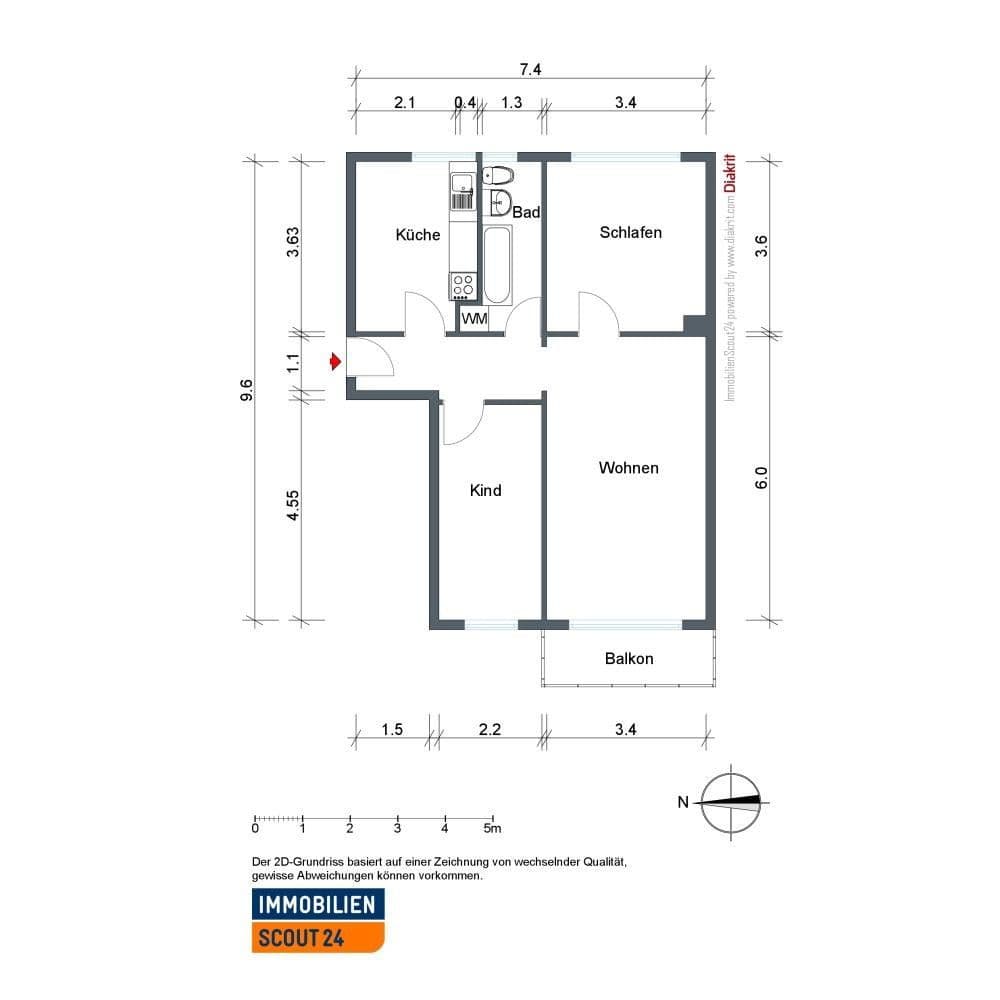 3 bedroom flat to rent, 60 m², Berlin, Berlin 3 bedroom flat to rent, 60 m², Berlin, Berlin