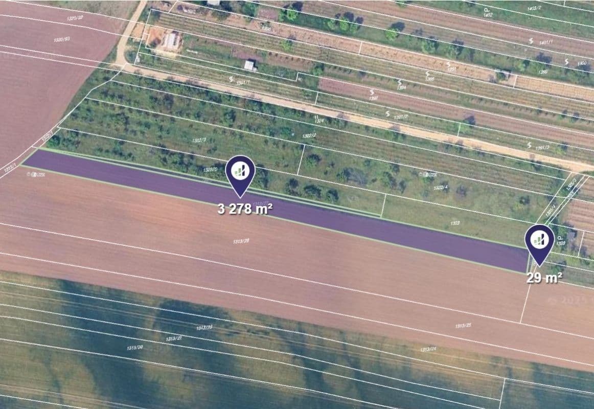 plot for sale, 3,307 m², Hrušovany u Brna, Jihomoravský Region plot for sale, 3,307 m², Hrušovany u Brna, Jihomoravský Region