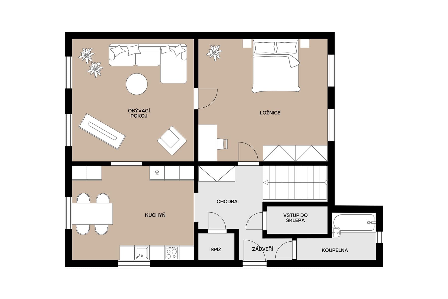 house for sale, 98 m², třída 5. května, Lišov, Jihočeský Region house for sale, 98 m², třída 5. května, Lišov, Jihočeský Region