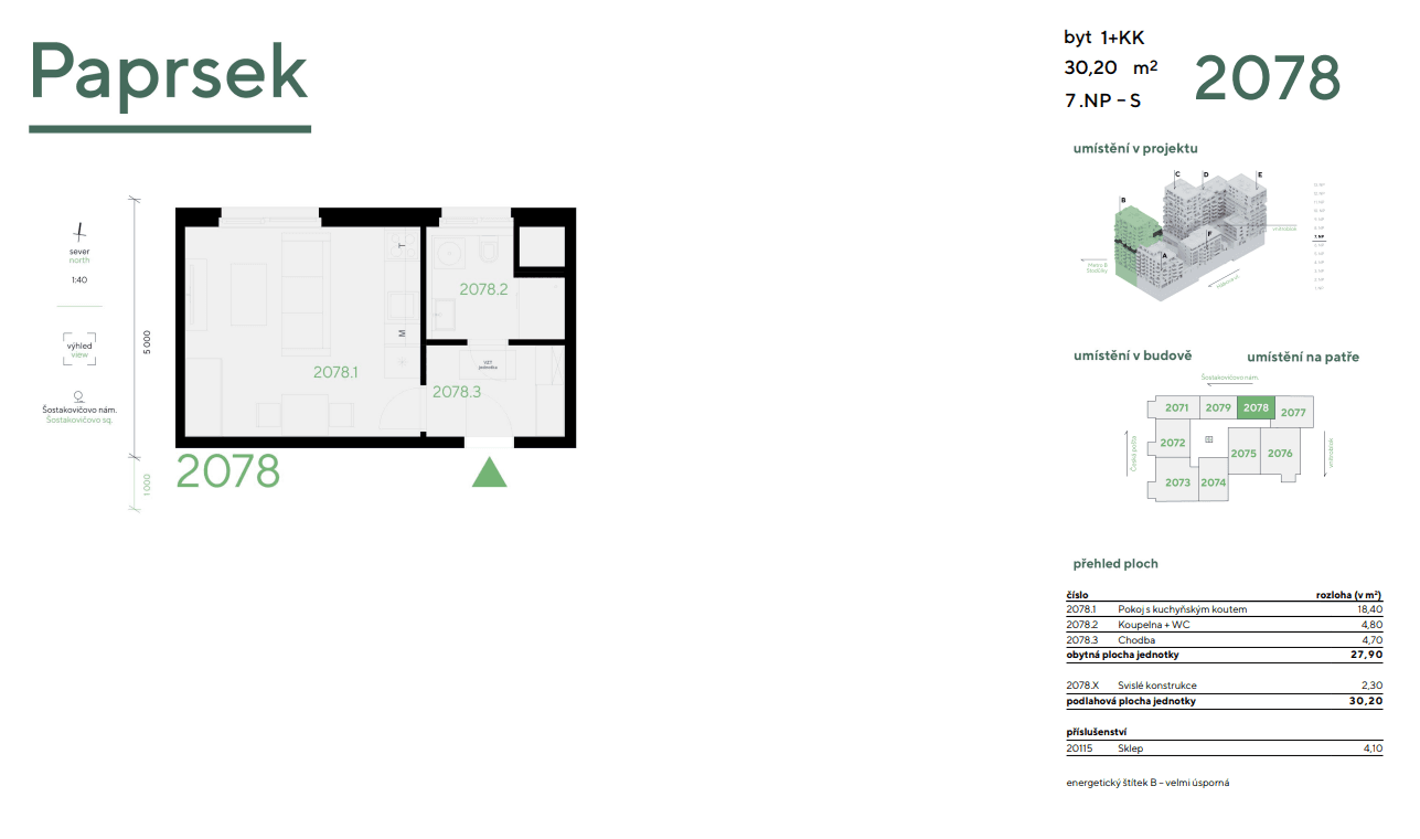 Studio flat to rent, 24 m², Hábova, Prague, Prague Studio flat to rent, 24 m², Hábova, Prague, Prague
