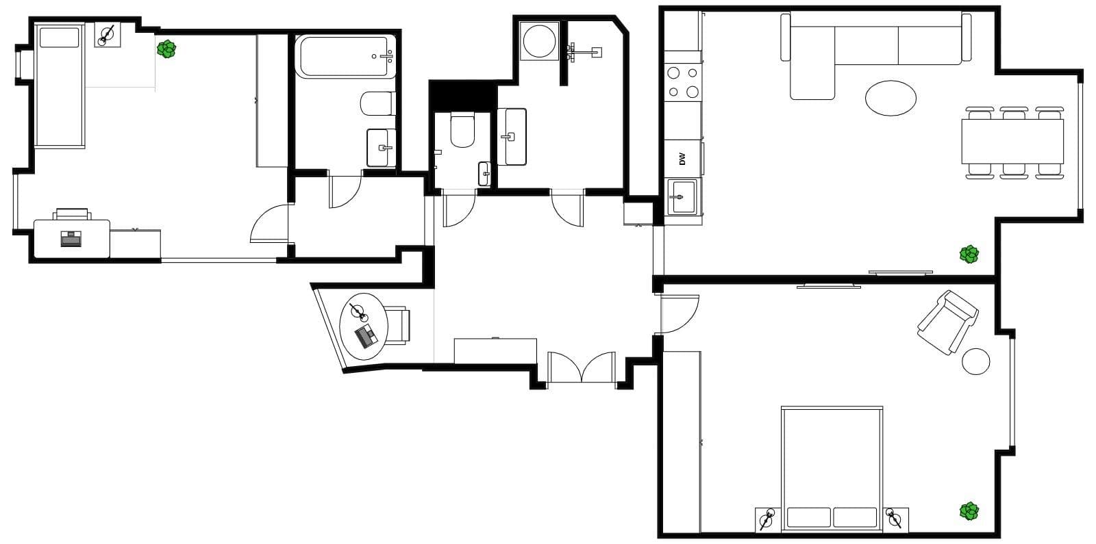 2 bedroom with open-plan kitchen flat for sale, 87 m², Slavíkova, Prague, Prague 2 bedroom with open-plan kitchen flat for sale, 87 m², Slavíkova, Prague, Prague