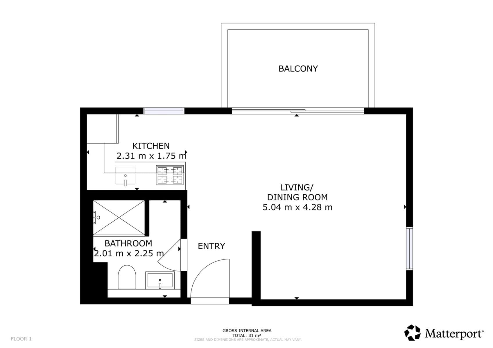 Studio flat to rent, 31 m², Ke Hřišti, Černošice, Středočeský Region Studio flat to rent, 31 m², Ke Hřišti, Černošice, Středočeský Region