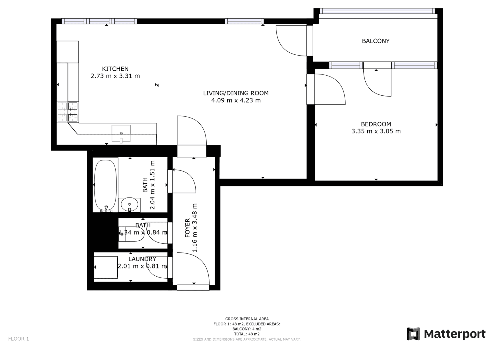 1 bedroom with open-plan kitchen flat to rent, 47 m², Česká, Prague, Prague 1 bedroom with open-plan kitchen flat to rent, 47 m², Česká, Prague, Prague
