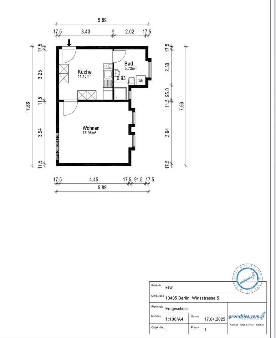 1 bedroom flat to rent, 35 m², Winstrasse 5, Berlin, Berlin 1 bedroom flat to rent, 35 m², Winstrasse 5, Berlin, Berlin