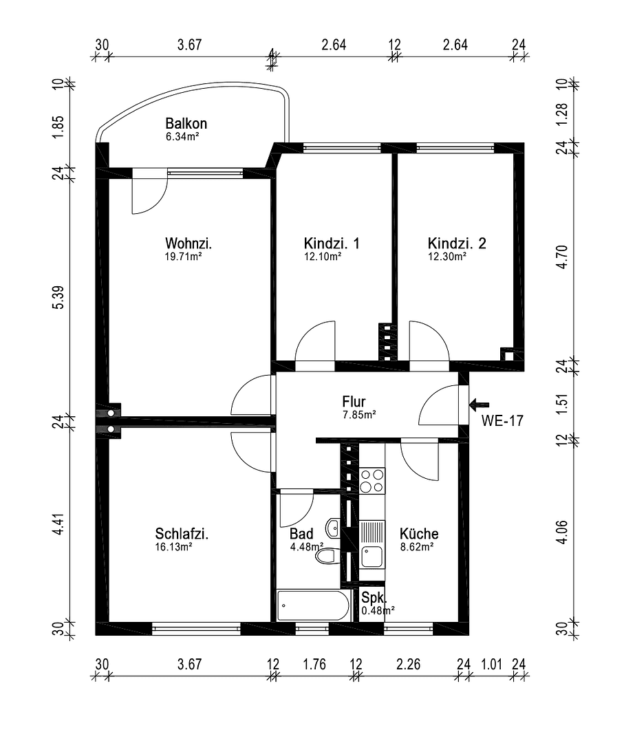 4 bedroom flat to rent, 85 m², Bremen, Bremen 4 bedroom flat to rent, 85 m², Bremen, Bremen