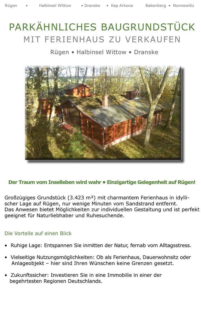 plot for sale, 3,420 m², Dranske, Mecklenburg-Vorpommern plot for sale, 3,420 m², Dranske, Mecklenburg-Vorpommern