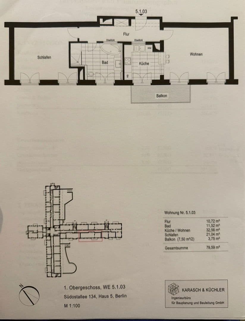 2 bedroom flat for sale, 80 m², Südostallee 132, Berlin, Berlin 2 bedroom flat for sale, 80 m², Südostallee 132, Berlin, Berlin