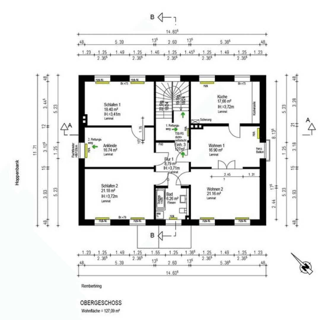 7 bedroom flat to rent, 127 m², Rembertring 40, Brmen, Bremen 7 bedroom flat to rent, 127 m², Rembertring 40, Brmen, Bremen