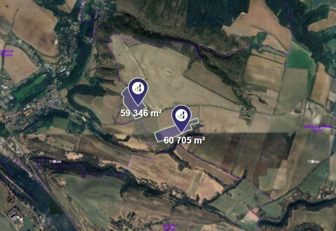 plot for sale, 60,026 m², Vysoká, Středočeský Region plot for sale, 60,026 m², Vysoká, Středočeský Region