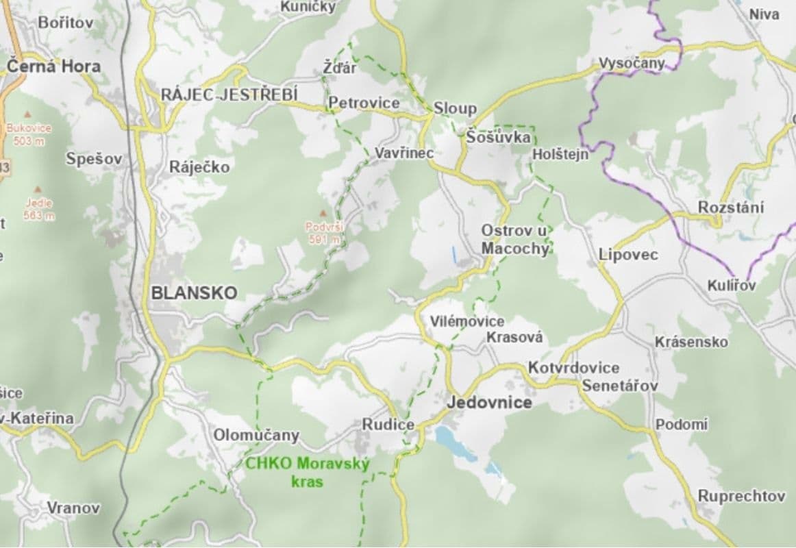 plot for sale, 4,695 m², Ostrov u Macochy, Jihomoravský Region plot for sale, 4,695 m², Ostrov u Macochy, Jihomoravský Region