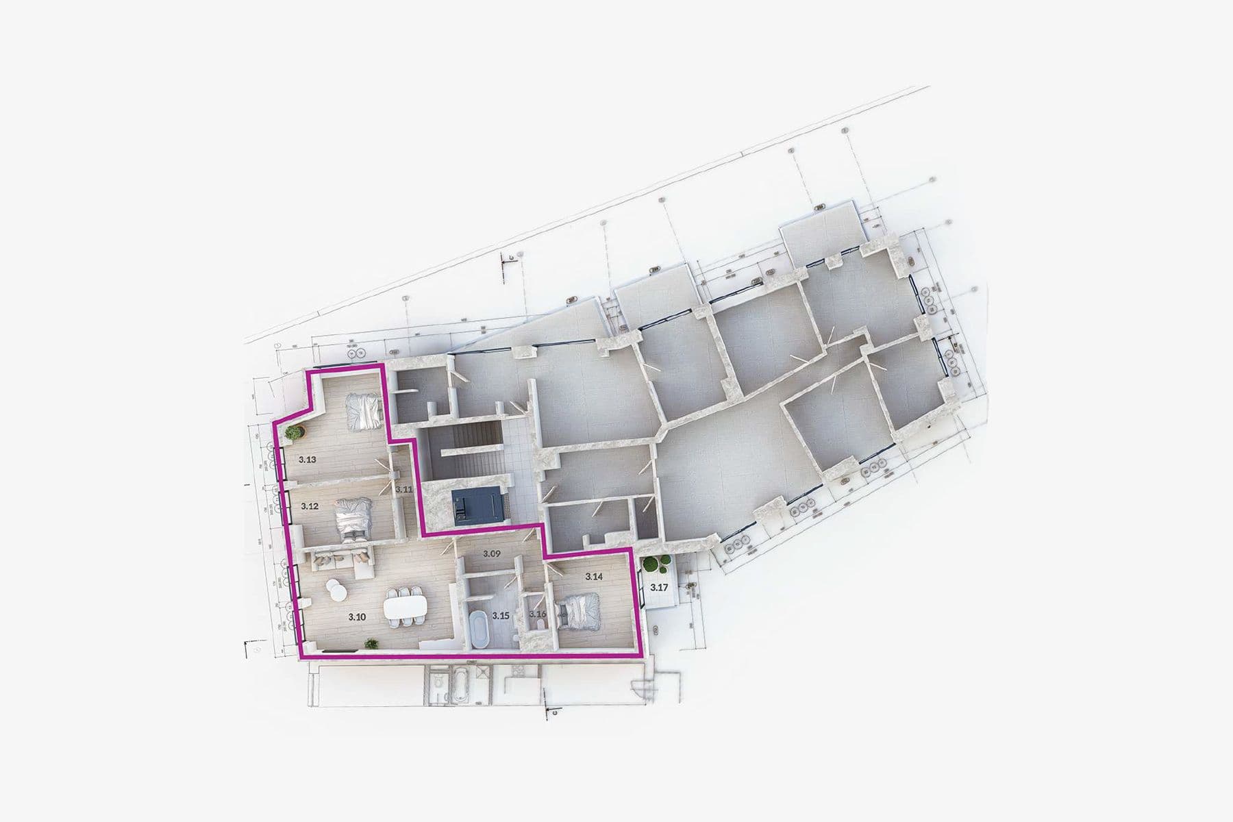 3 bedroom with open-plan kitchen flat for sale, 114 m², U Hotelu, Prague, Prague 3 bedroom with open-plan kitchen flat for sale, 114 m², U Hotelu, Prague, Prague