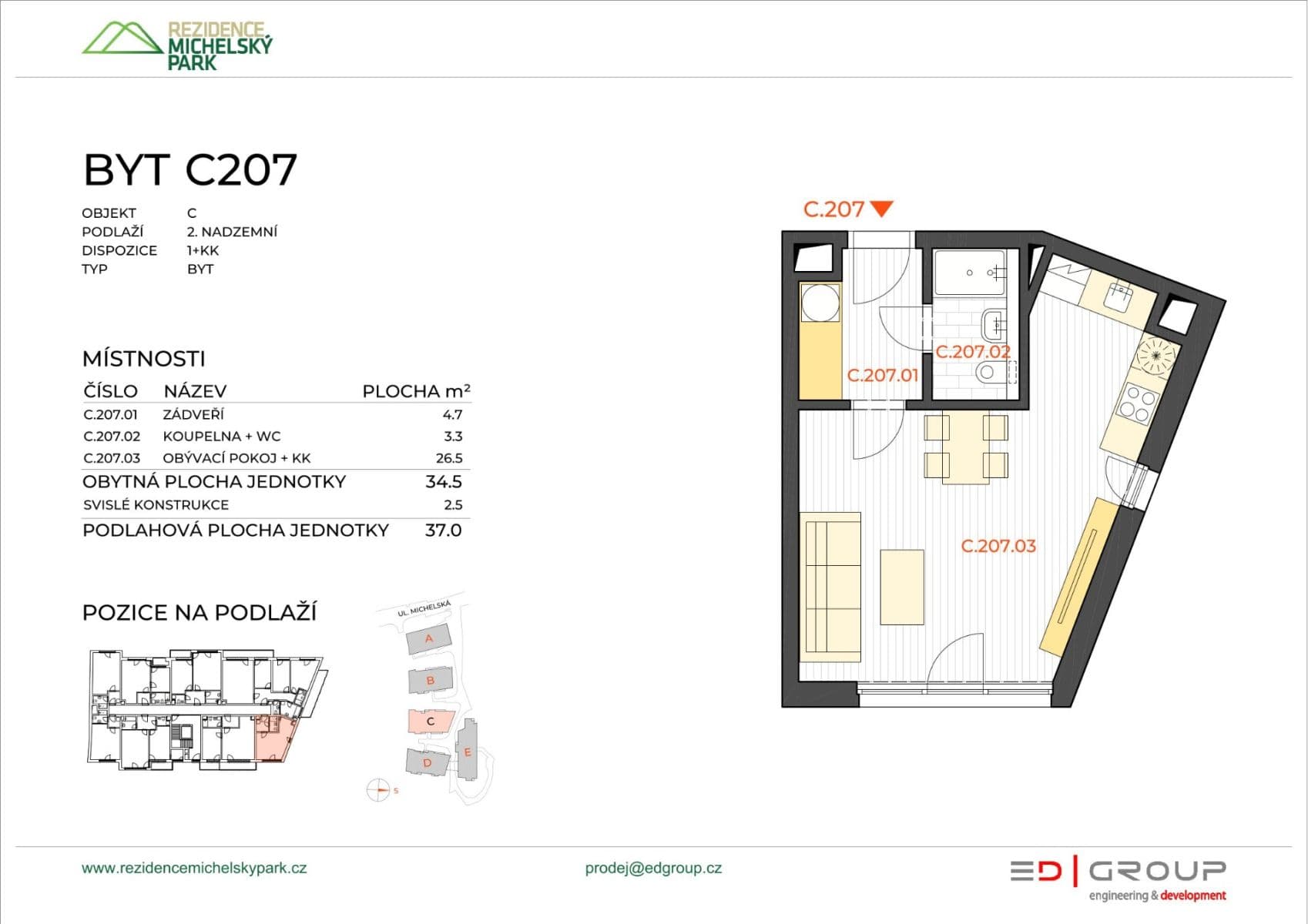 Studio flat to rent, 37 m², Michelská, Prague, Prague Studio flat to rent, 37 m², Michelská, Prague, Prague