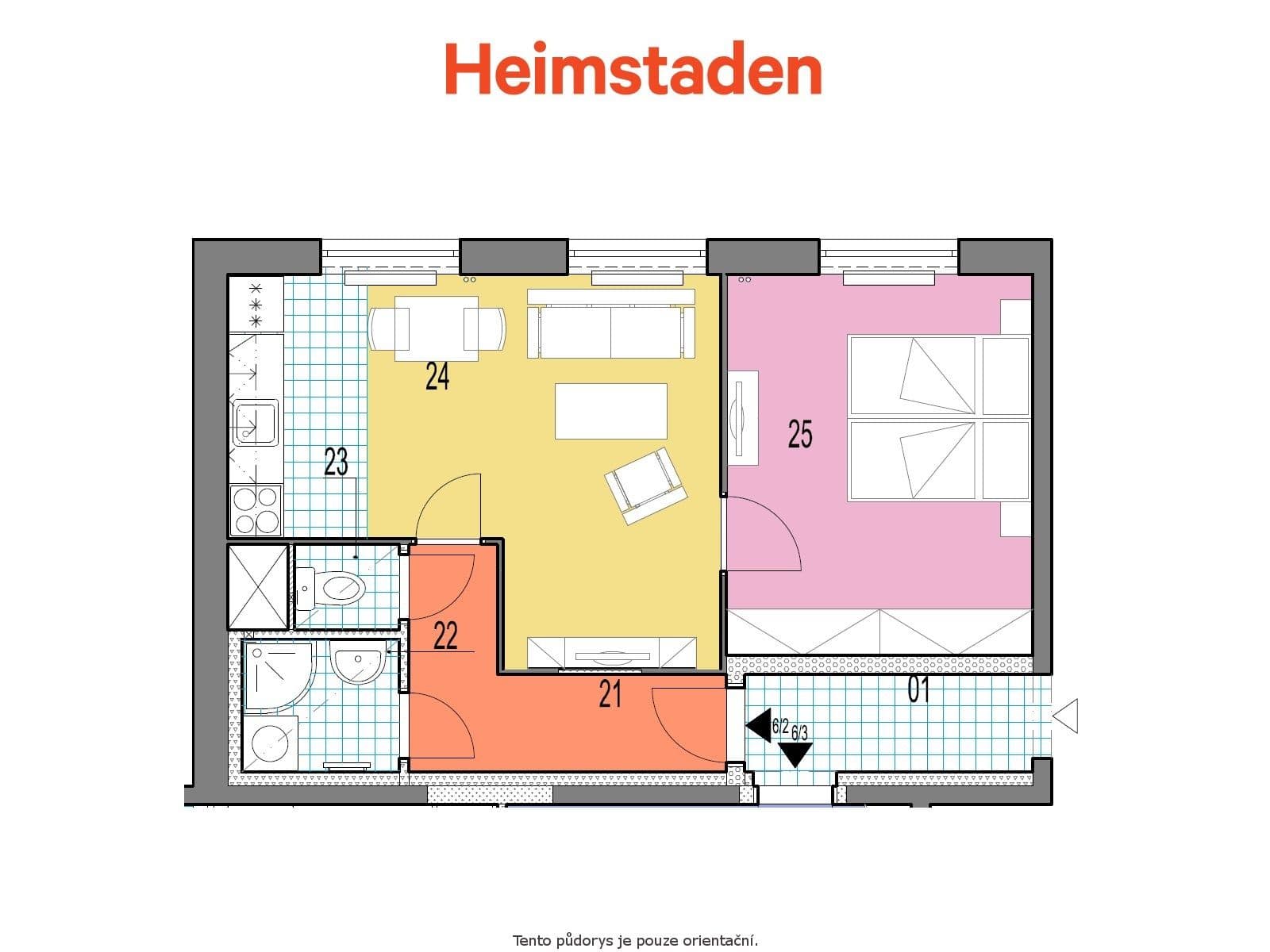 1 bedroom with open-plan kitchen flat to rent, 40 m², Nad stadionem, Frýdek-Místek, Moravskoslezský Region 1 bedroom with open-plan kitchen flat to rent, 40 m², Nad stadionem, Frýdek-Místek, Moravskoslezský Region