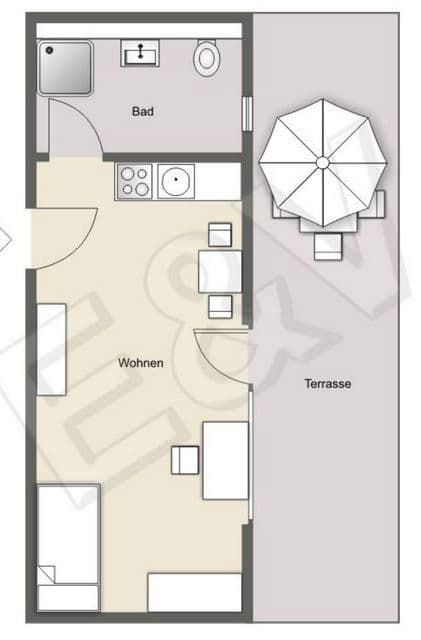 1 bedroom flat to rent, 33 m², Goethestraße 23, Ingolstadt, Bavaria 1 bedroom flat to rent, 33 m², Goethestraße 23, Ingolstadt, Bavaria