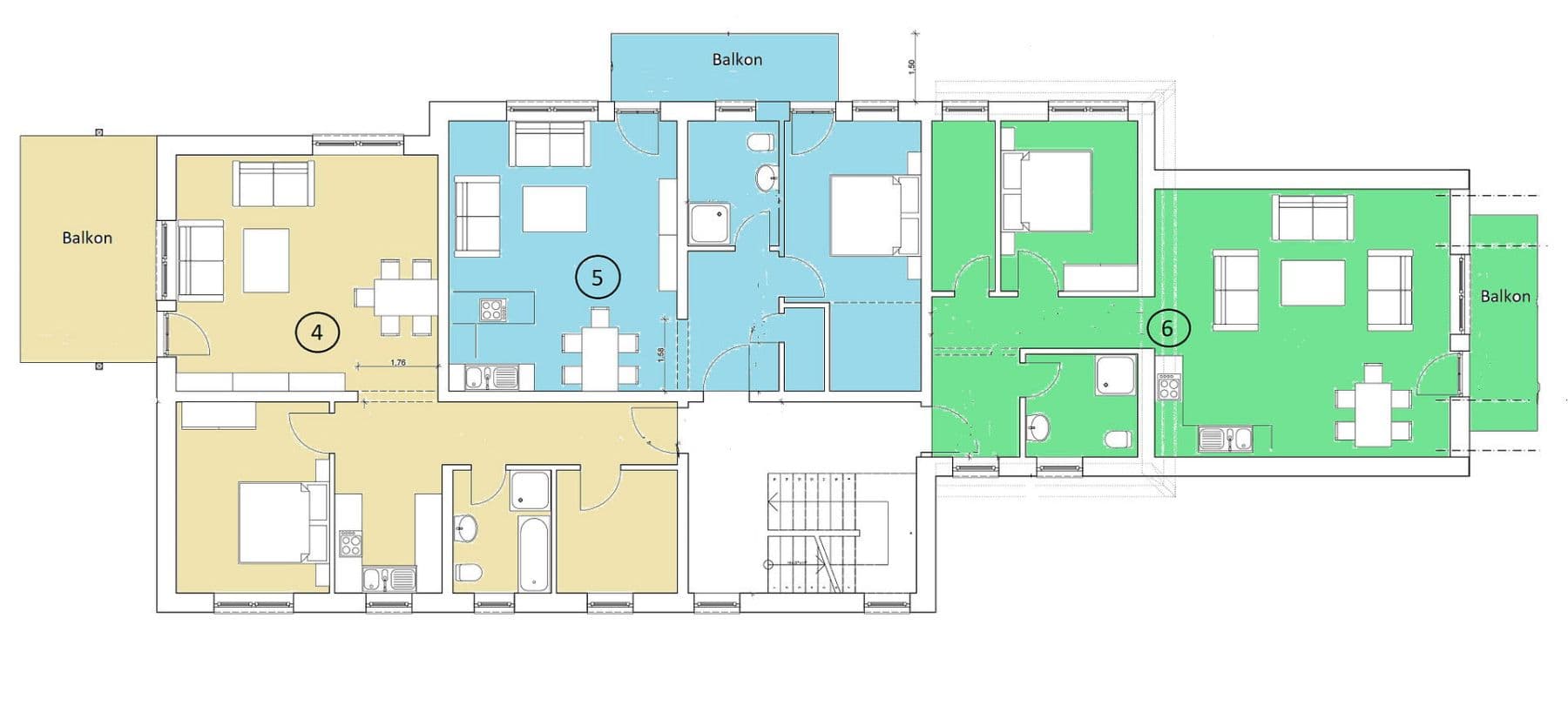 1 bedroom with open-plan kitchen flat to rent, 64 m², Bamberger Straße 23, Hirschaid, Bavaria 1 bedroom with open-plan kitchen flat to rent, 64 m², Bamberger Straße 23, Hirschaid, Bavaria