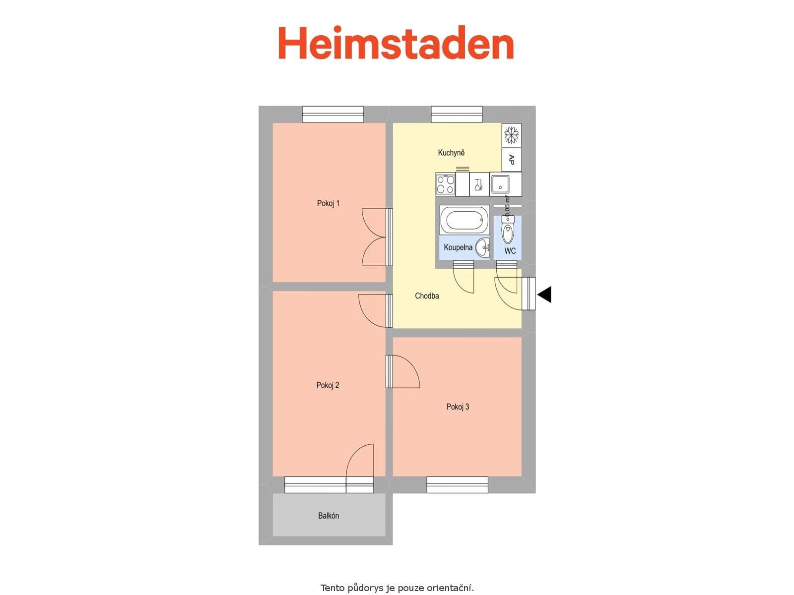3 bedroom flat to rent, 64 m², Bělská, Paskov, Moravskoslezský Region 3 bedroom flat to rent, 64 m², Bělská, Paskov, Moravskoslezský Region